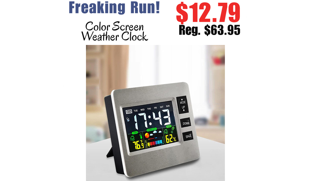 Color Screen Weather Clock Only $12.79 Shipped on Amazon (Regularly $63.95)