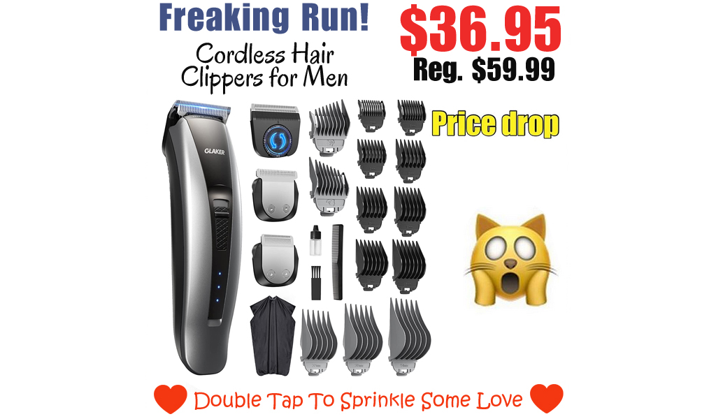 Cordless Hair Clippers for Men Only $36.95 Shipped on Amazon (Regularly $59.99)