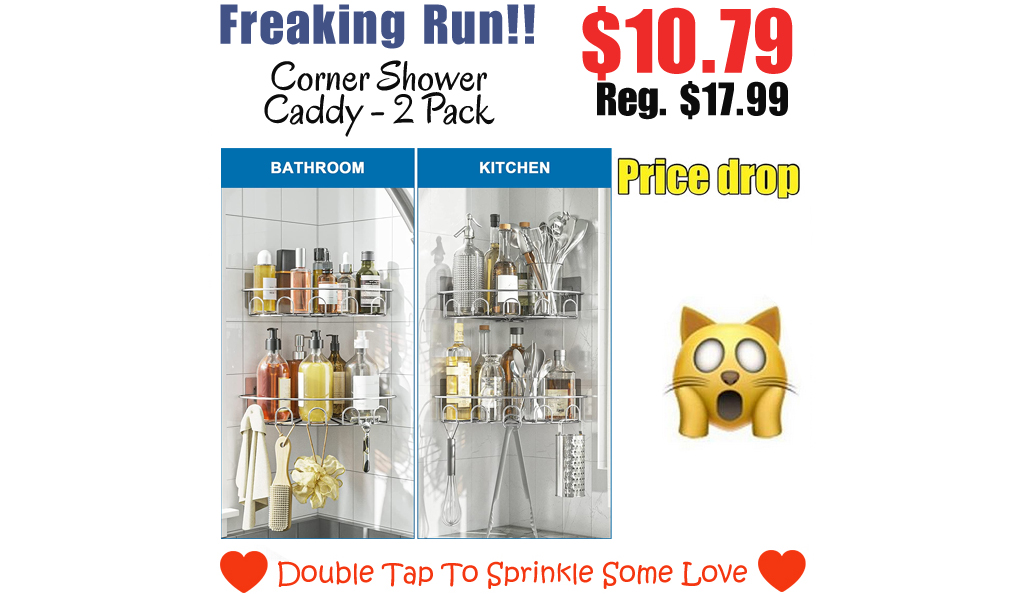 Corner Shower Caddy - 2 Pack Only $10.79 Shipped on Amazon (Regularly $17.99)