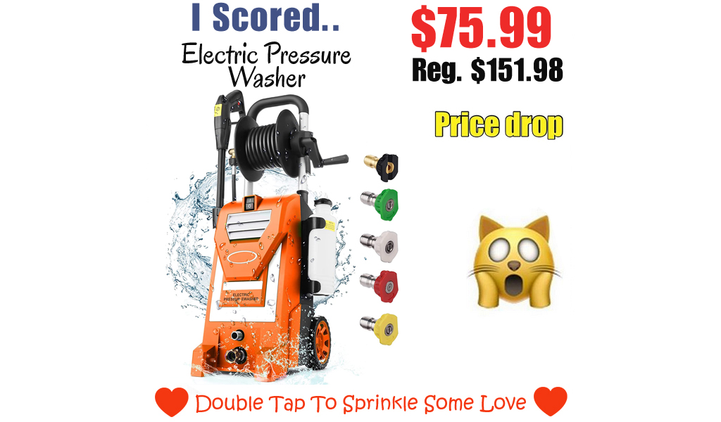 Electric Pressure Washer Only $75.99 Shipped on Amazon (Regularly $151.98)