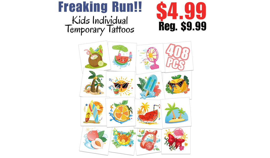 Kids Individual Temporary Tattoos Only $4.99 Shipped on Amazon (Regularly $9.99)