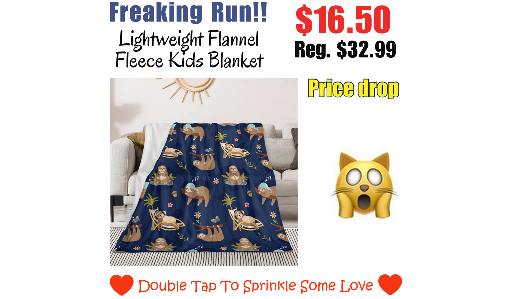 Lightweight Flannel Fleece Kids Blanket Only $16.50 Shipped on Amazon (Regularly $32.99)