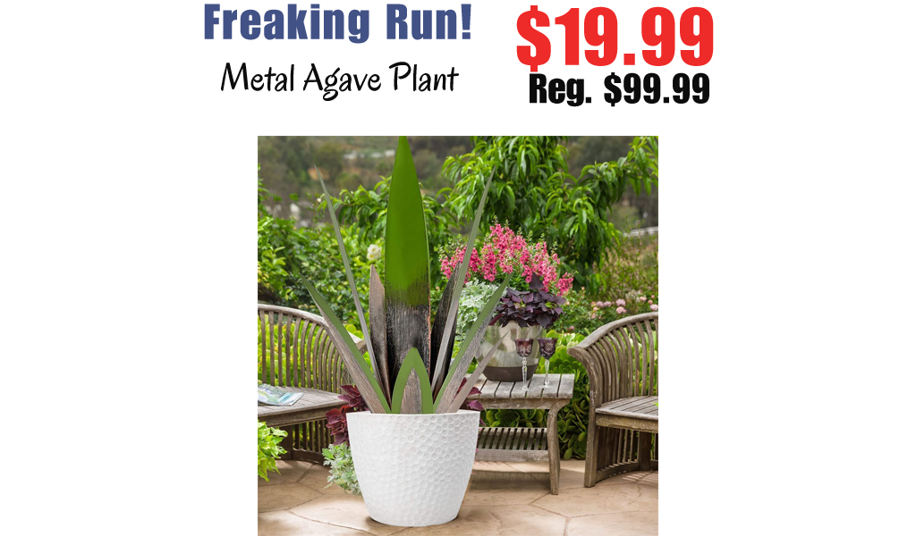 Metal Agave Plant Only $19.99 Shipped on Amazon (Regularly $99.99)