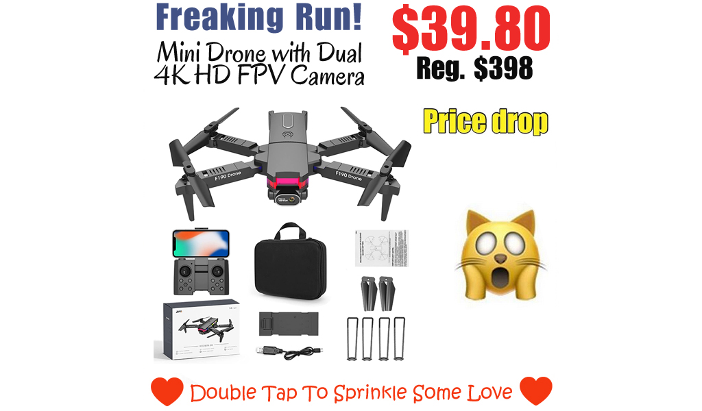 Mini Drone with Dual 4K HD FPV Camera Only $39.80 Shipped on Amazon (Regularly $398)