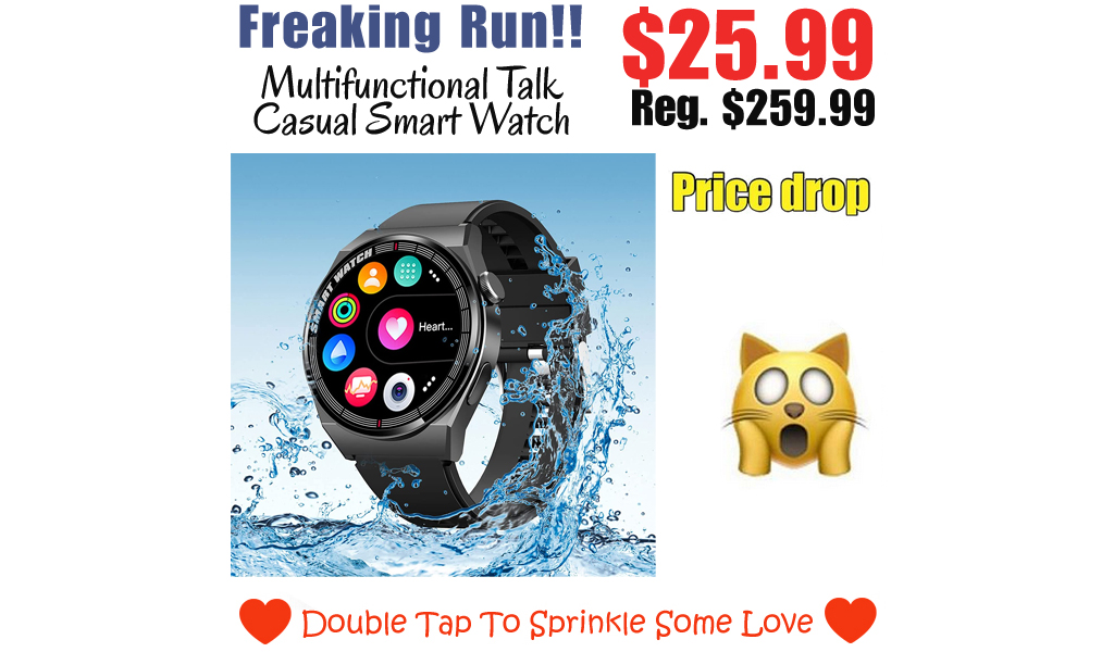 Multifunctional Talk Casual Smart Watch Only $25.99 Shipped on Amazon (Regularly $259.99)