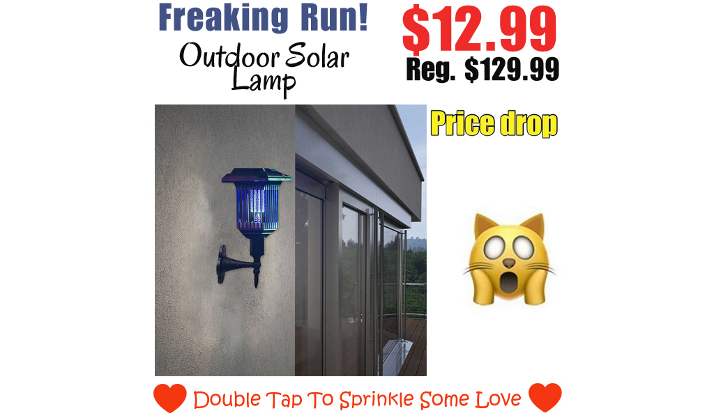 Outdoor Solar Lamp Only $12.99 Shipped on Amazon (Regularly $129.99)