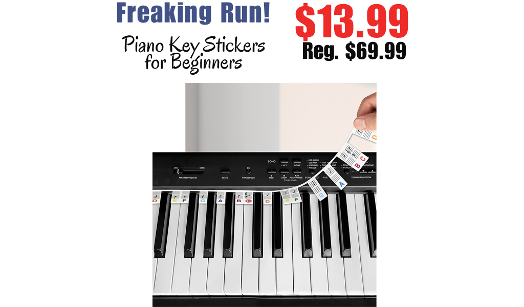 Piano Key Stickers for Beginners Only $13.99 Shipped on Amazon (Regularly $69.99)