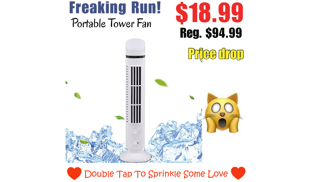 Portable Tower Fan Only $18.99 Shipped on Amazon (Regularly $94.99)