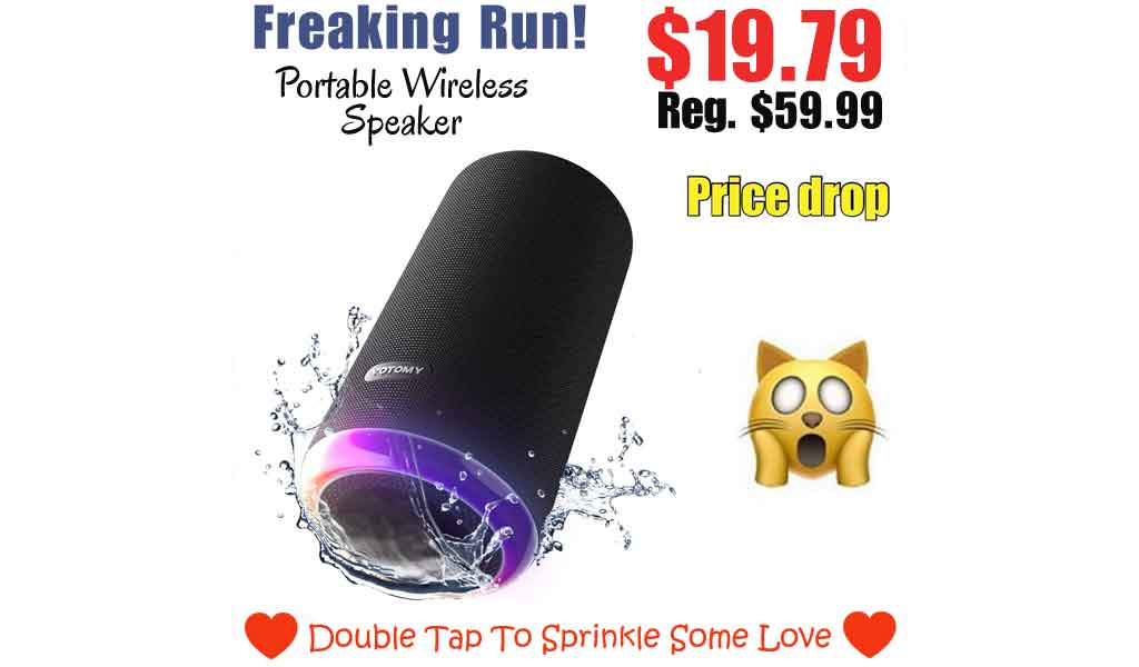 Portable Wireless Speaker Only $19.79 Shipped on Amazon (Regularly $59.99)