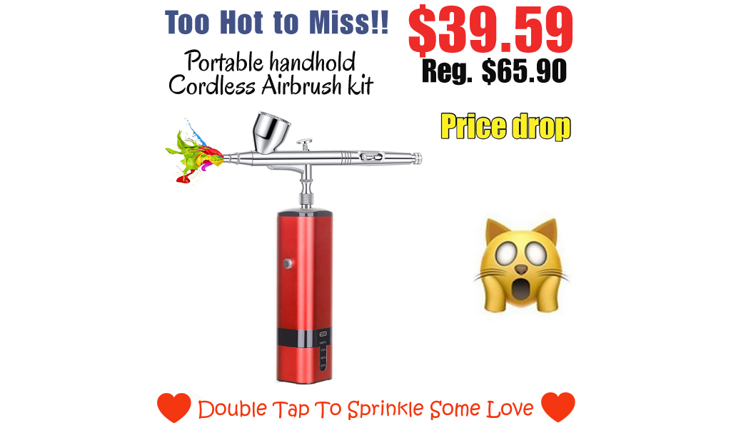 Portable handhold Cordless Airbrush kit Only $39.59 Shipped on Amazon (Regularly $65.90)