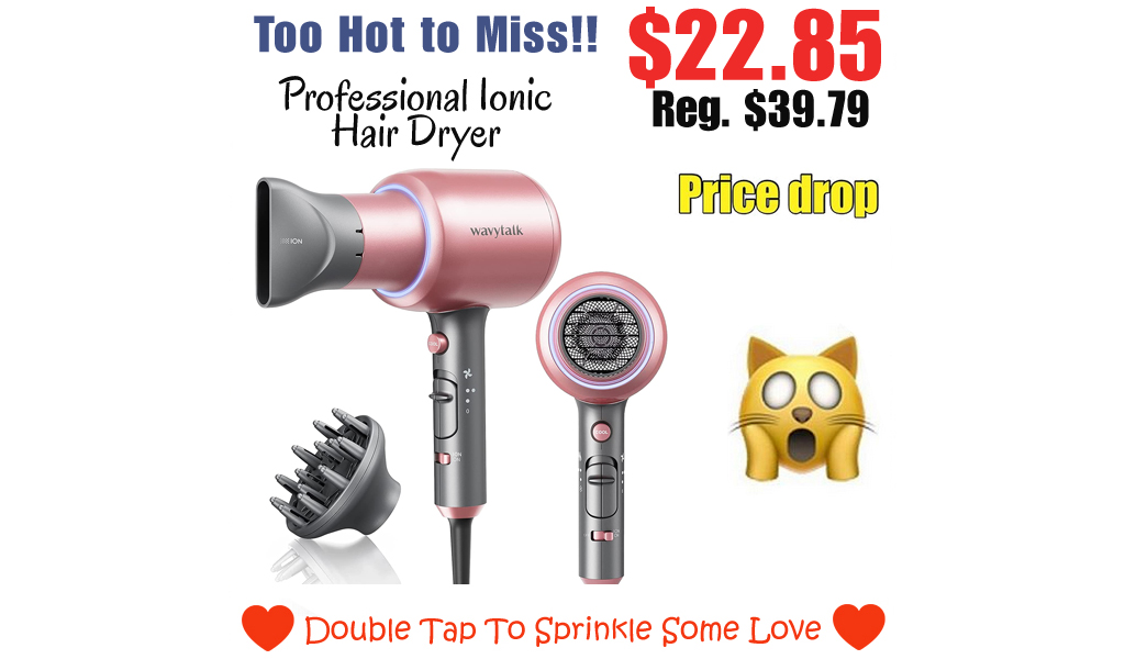 Professional Ionic Hair Dryer Only $22.85 Shipped on Amazon (Regularly $39.79)
