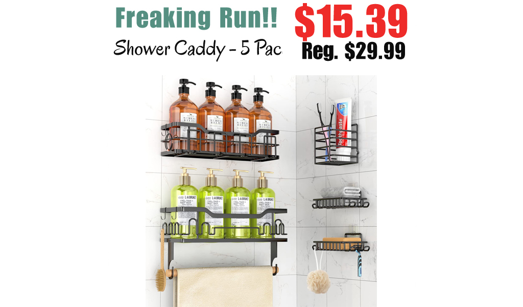 Shower Caddy - 5 Pack Only $15.39 Shipped on Amazon (Regularly $29.99)