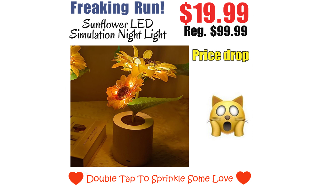 Sunflower LED Simulation Night Light Only $19.99 Shipped on Amazon (Regularly $99.99)