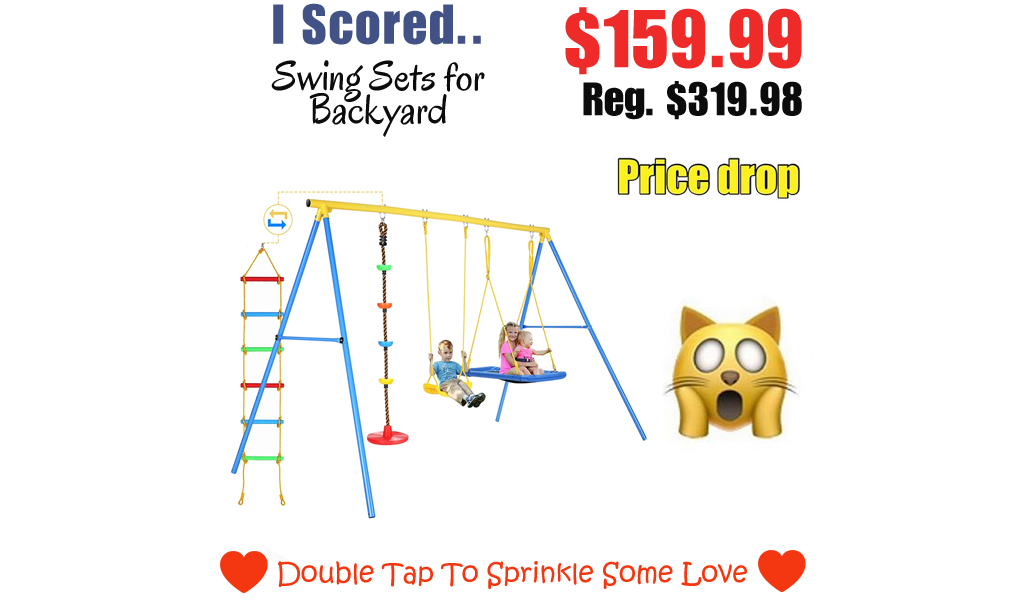 Swing Sets for Backyard Only $159.99 Shipped on Amazon (Regularly $319.98)