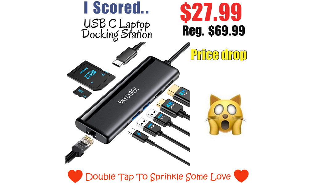 USB C Laptop Docking Station Only $27.99 Shipped on Amazon (Regularly $69.99)