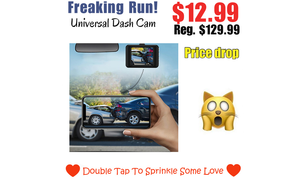 Universal Dash Cam Only $12.99 Shipped on Amazon (Regularly $129.99)