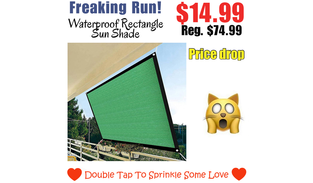 Waterproof Rectangle Sun Shade Only $14.99 Shipped on Amazon (Regularly $74.99)