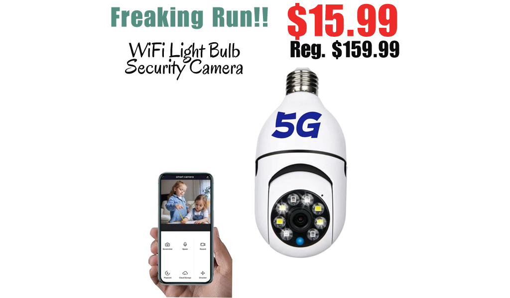 WiFi Light Bulb Security Camera Only $15.99 Shipped on Amazon (Regularly $159.99)