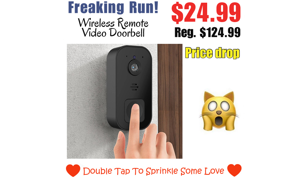 Wireless Remote Video Doorbell Only $24.99 Shipped on Amazon (Regularly $124.99)