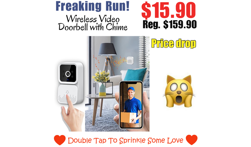 Wireless Video Doorbell with Chime Only $15.90 Shipped on Amazon (Regularly $159.90)