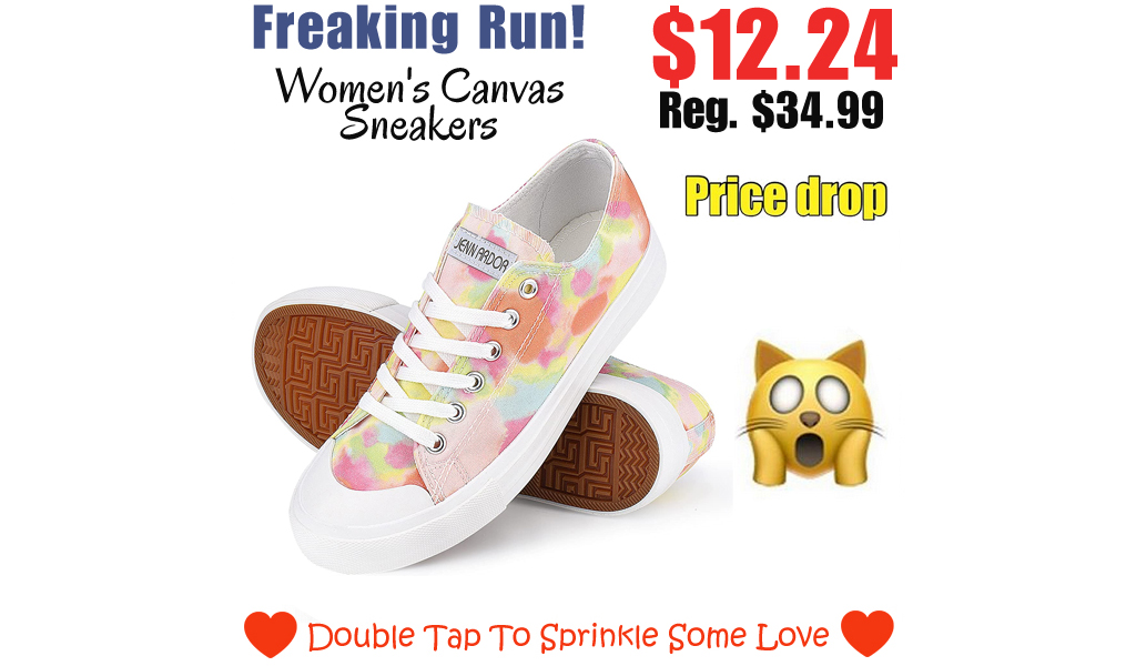 Women's Canvas Sneakers Only $12.24 Shipped on Amazon (Regularly $34.99)