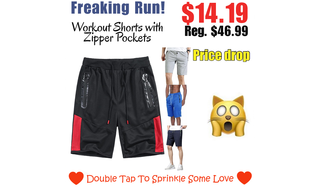 Workout Shorts with Zipper Pockets Only $14.19 Shipped on Amazon (Regularly $46.99)