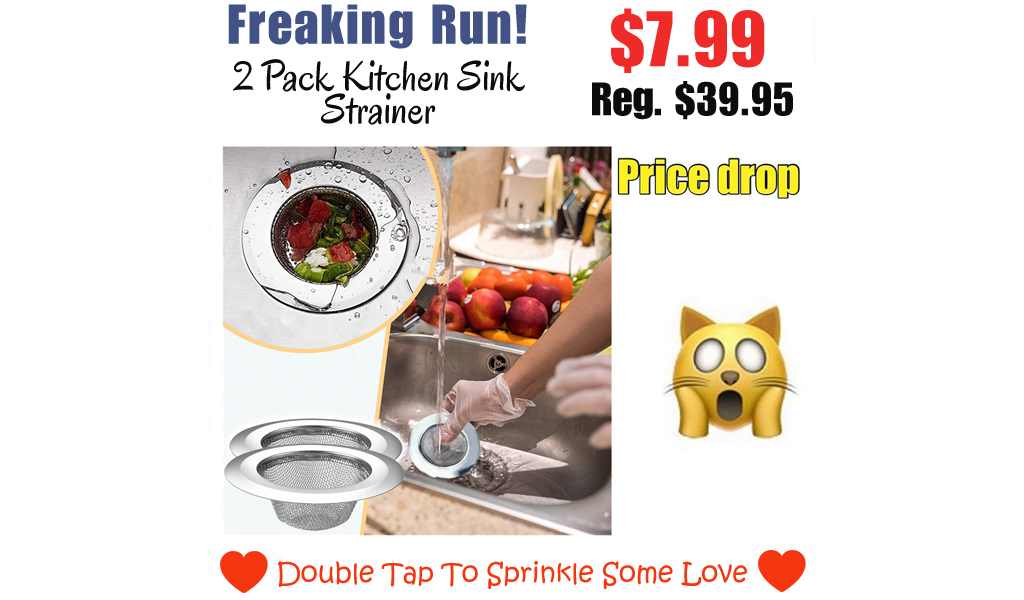 2 Pack Kitchen Sink Strainer Only $7.99 Shipped on Amazon (Regularly $39.95)