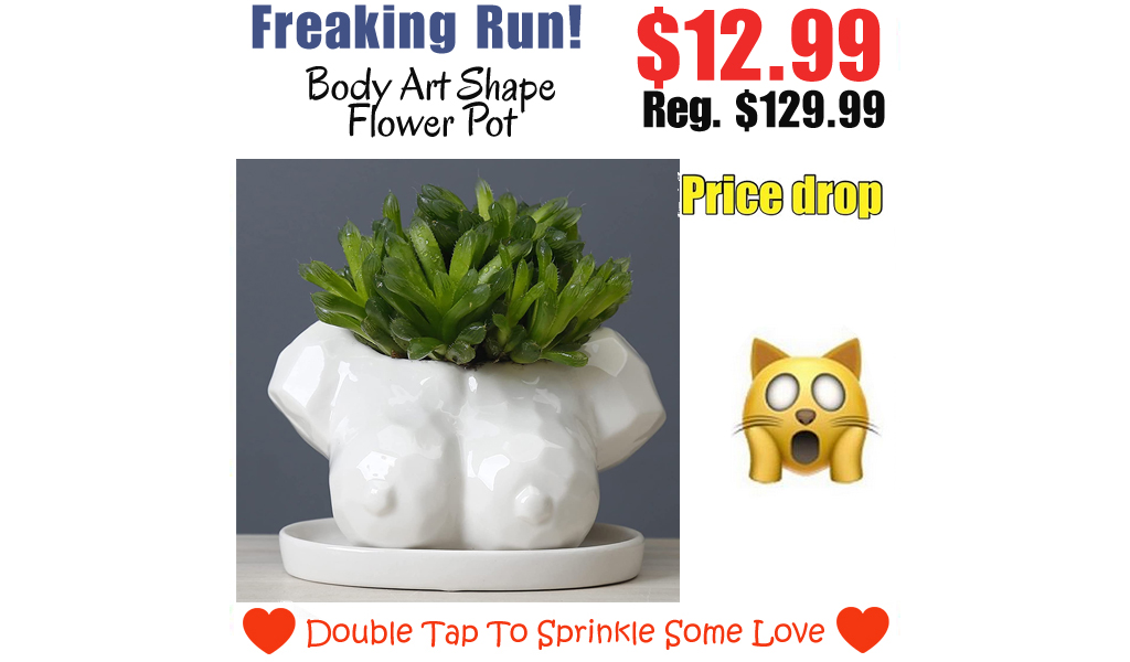 Body Art Shape Flower Pot Only $12.99 Shipped on Amazon (Regularly $129.99)