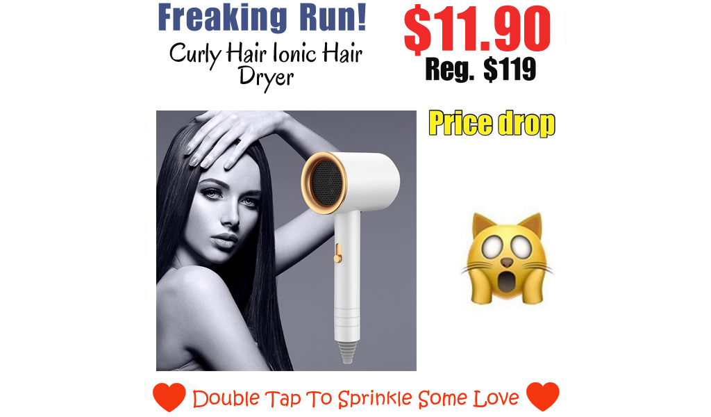 Curly Hair Ionic Hair Dryer Only $11.90 Shipped on Amazon (Regularly $119)