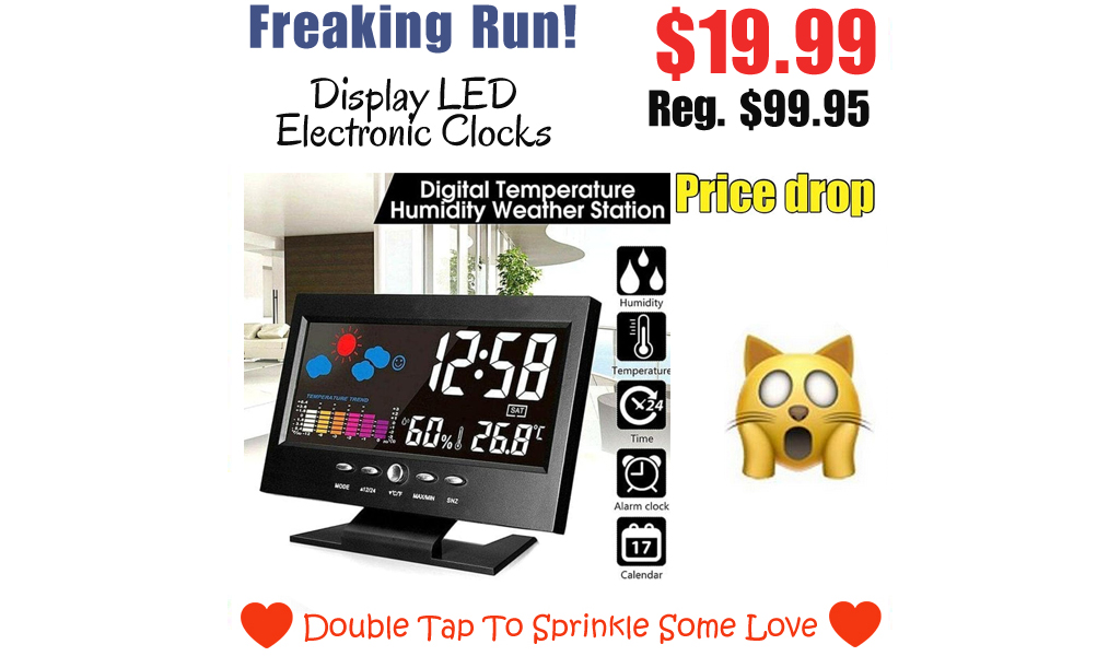 Display LED Electronic Clocks Only $19.99 Shipped on Amazon (Regularly $99.95)