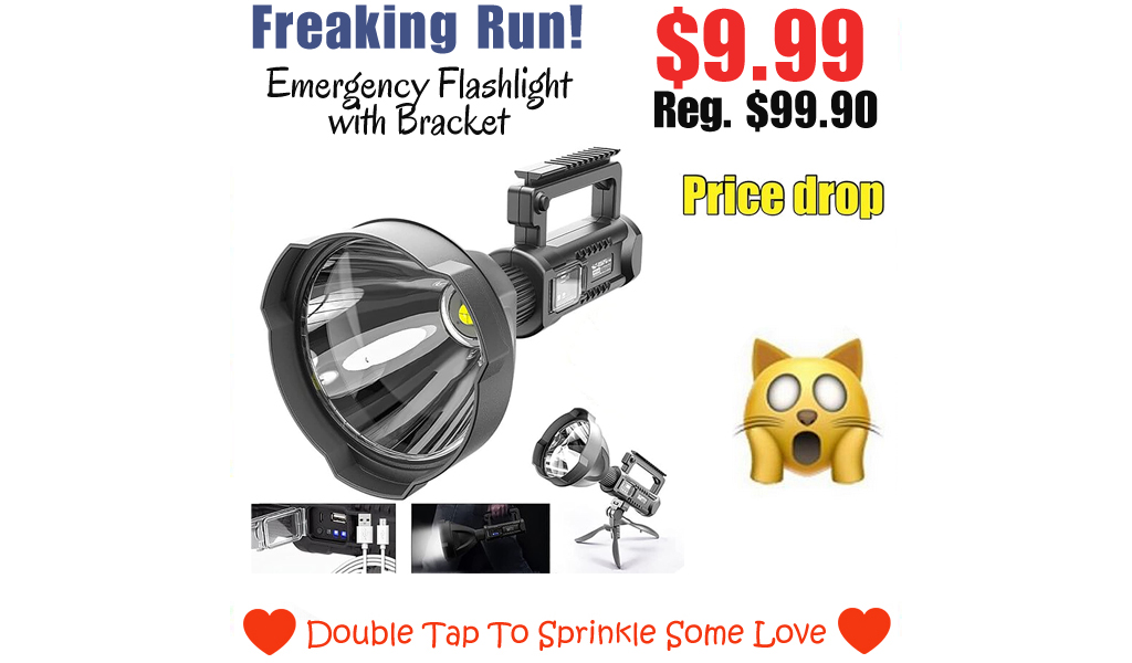Emergency Flashlight with Bracket Only $9.99 Shipped on Amazon (Regularly $99.90)
