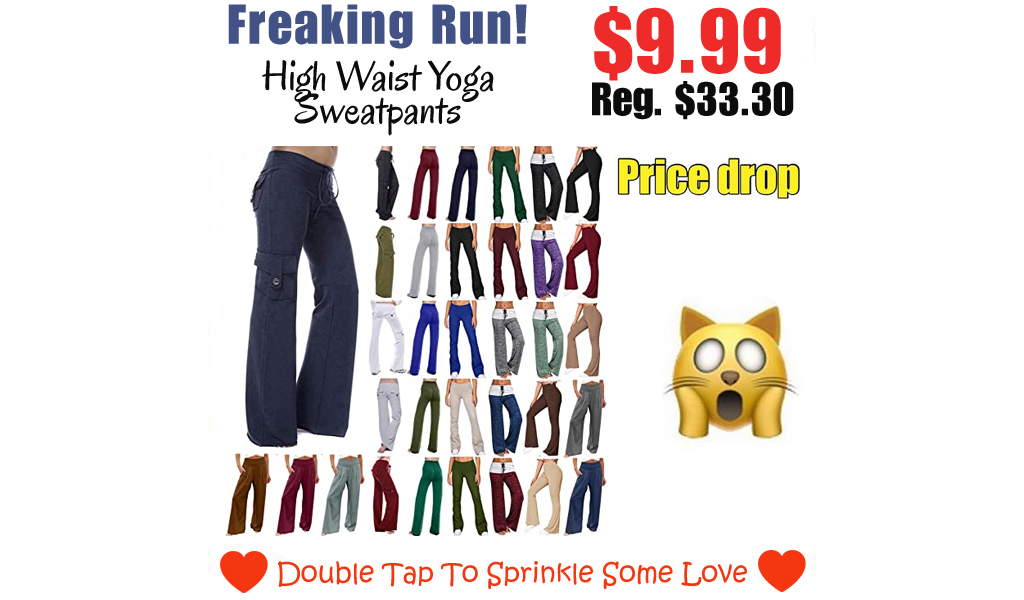 High Waist Yoga Sweatpants Only $9.99 Shipped on Amazon (Regularly $33.30)