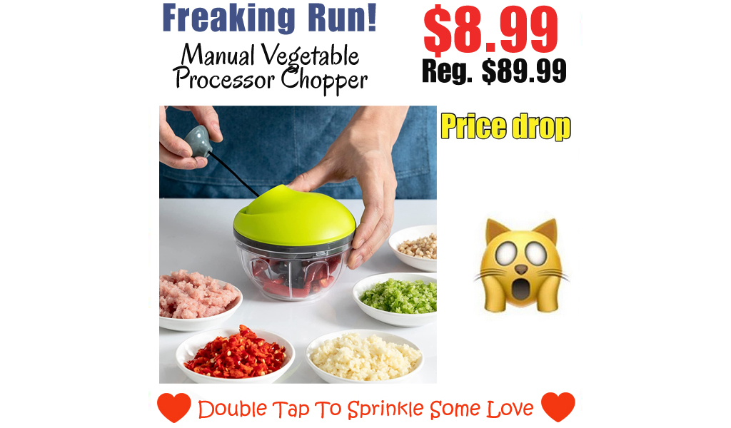 Manual Vegetable Processor Chopper Only $8.99 Shipped on Amazon (Regularly $89.99)