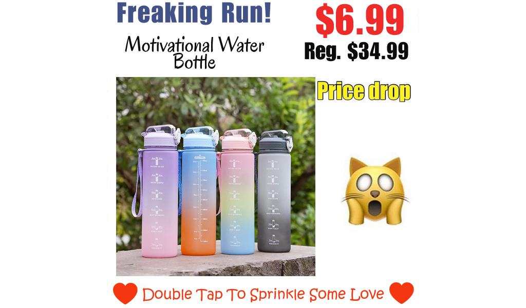 Motivational Water Bottle Only $6.99 Shipped on Amazon (Regularly $34.99)