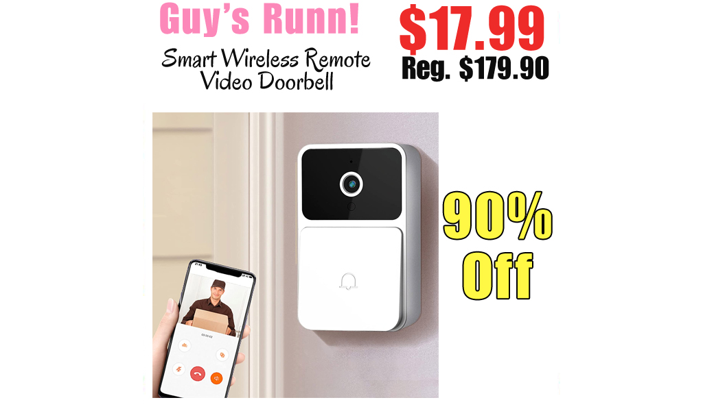 Smart Wireless Remote Video Doorbell Only $17.99 Shipped on Amazon (Regularly $179.90)