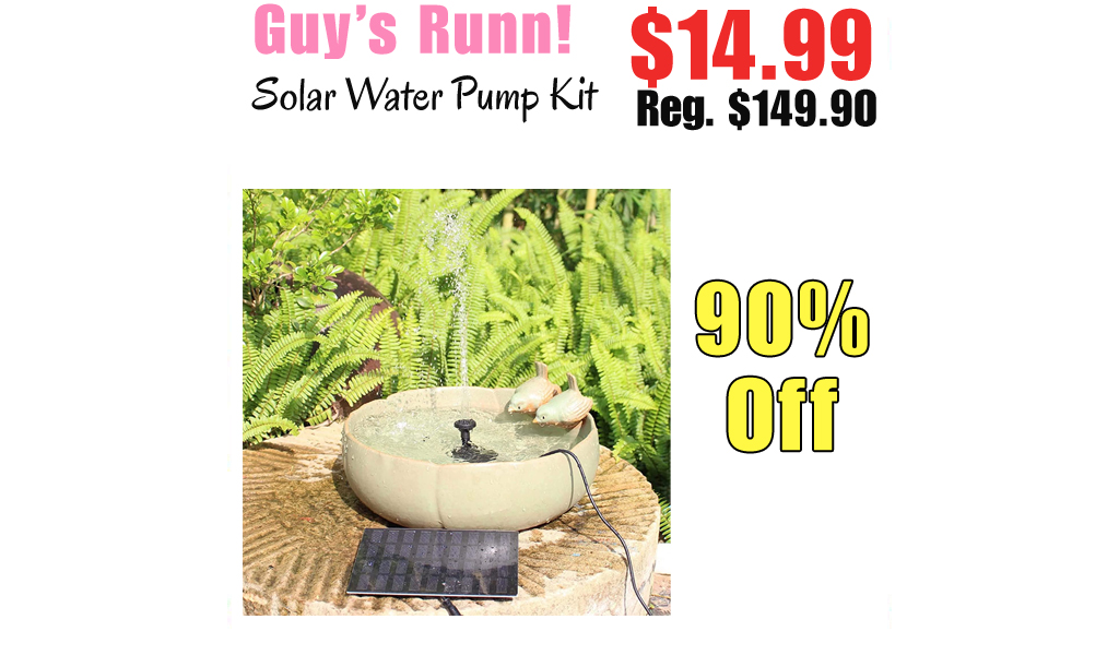 Solar Water Pump Kit Only $14.99 Shipped on Amazon (Regularly $149.90)