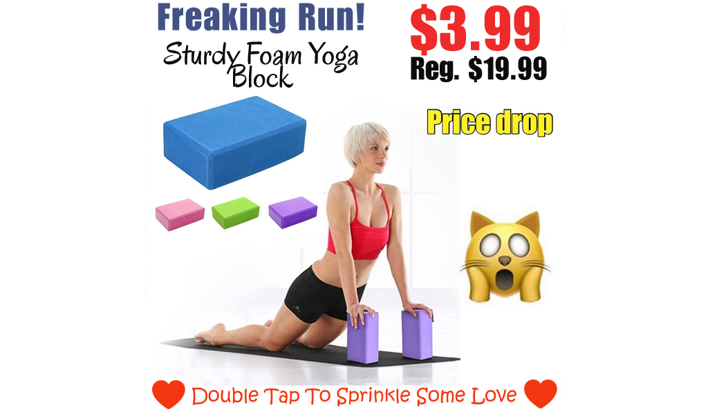 Sturdy Foam Yoga Block Only $3.99 Shipped on Amazon (Regularly $19.99)