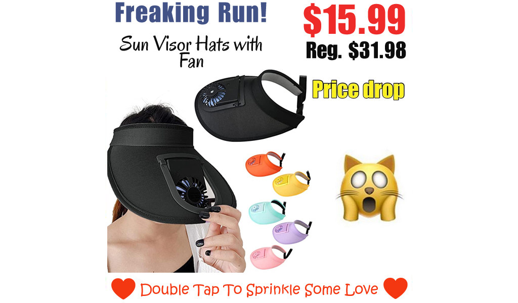 Sun Visor Hats with Fan Only $15.99 Shipped on Amazon (Regularly $31.98)