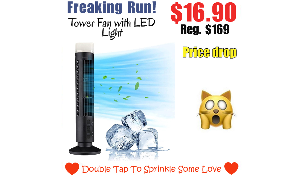 Tower Fan with LED Light Only $16.90 Shipped on Amazon (Regularly $169)