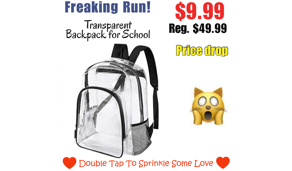 Transparent Backpack for School Only $9.99 Shipped on Amazon (Regularly $49.99)