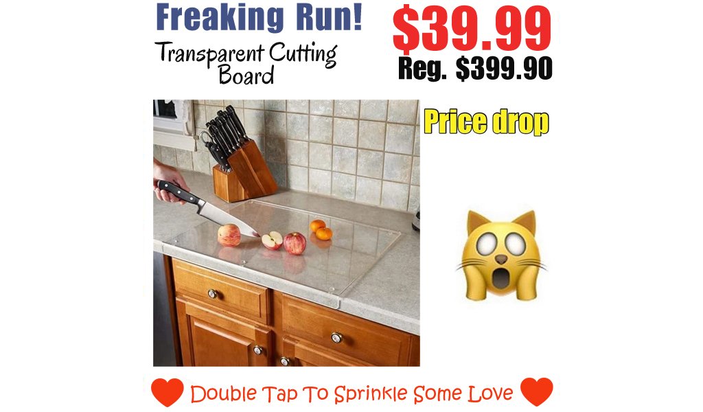 Transparent Cutting Board Only $39.99 Shipped on Amazon (Regularly $399.90)