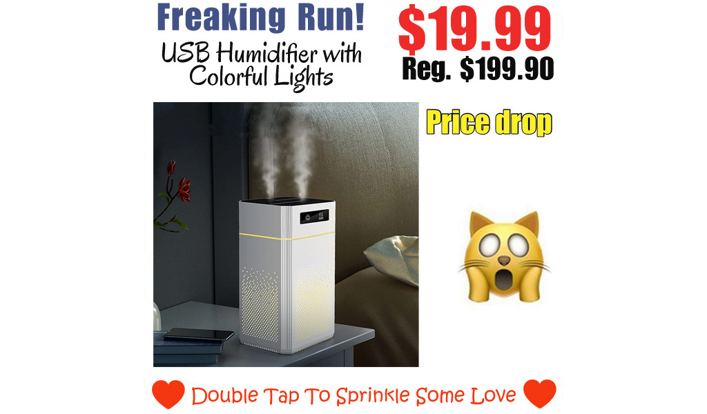 USB Humidifier with Colorful Lights Only $19.99 Shipped on Amazon (Regularly $199.90)