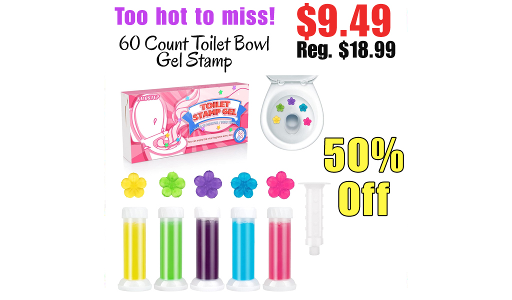 60 Count Toilet Bowl Gel Stamp Only $9.49 Shipped on Amazon (Regularly $18.99)