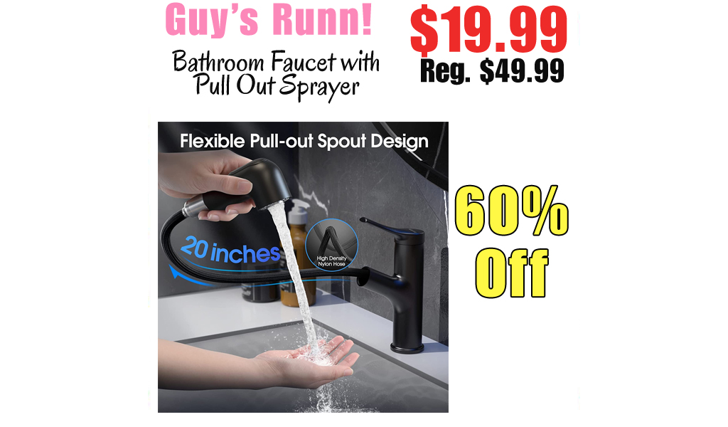 Bathroom Faucet with Pull Out Sprayer Only $19.99 Shipped on Amazon (Regularly $49.99)