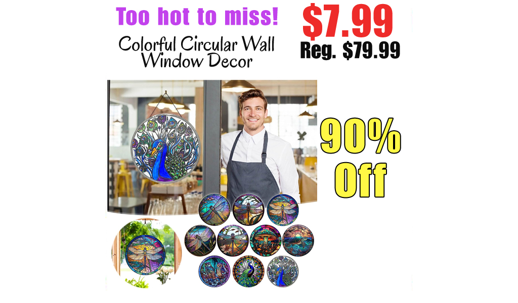 Colorful Circular Wall Window Decor Only $7.99 Shipped on Amazon (Regularly $79.99)