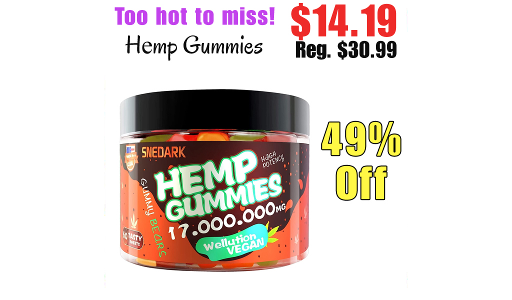 Hеmp Gummies Only $14.19 Shipped on Amazon (Regularly $30.99)