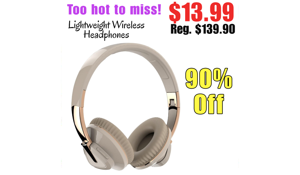 Lightweight Wireless Headphones Only $13.99 Shipped on Amazon (Regularly $139.90)