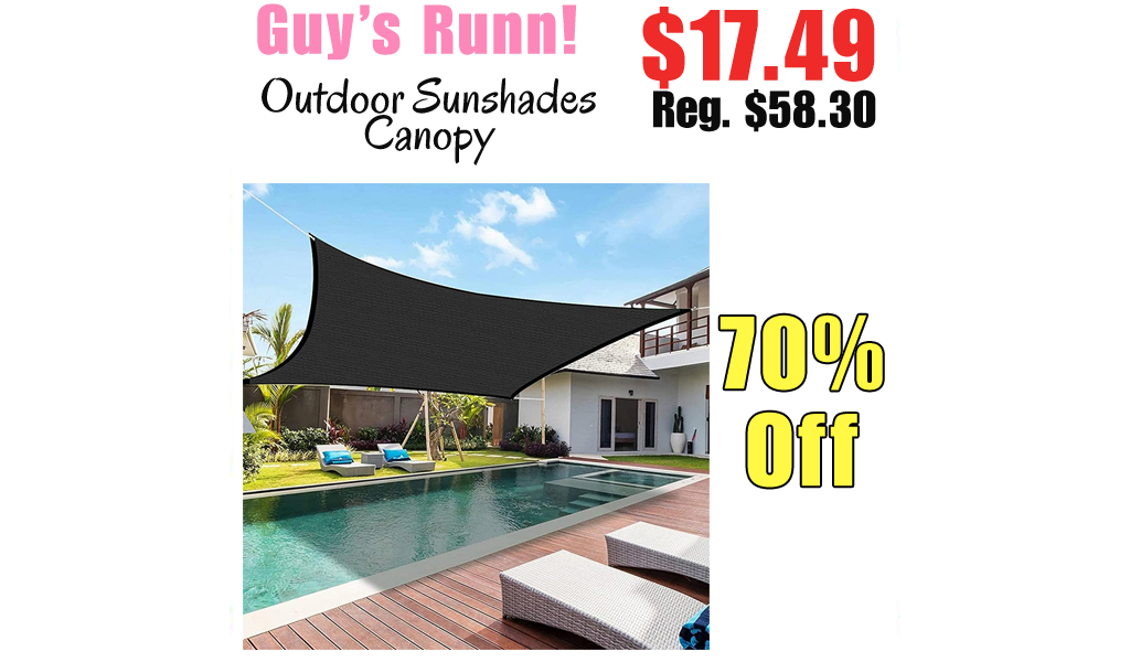 Outdoor Sunshades Canopy Only $17.49 Shipped on Amazon (Regularly $58.30)