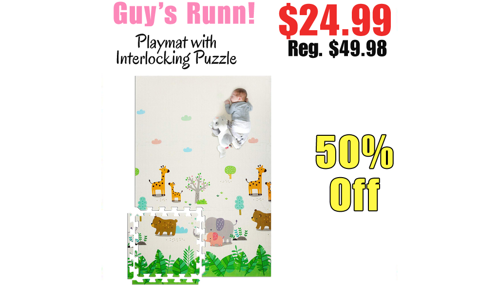 Playmat with Interlocking Puzzle Only $24.99 Shipped on Amazon (Regularly $49.98)