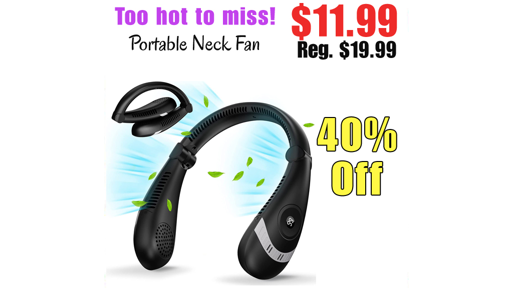 Portable Neck Fan Only $11.99 Shipped on Amazon (Regularly $19.99)